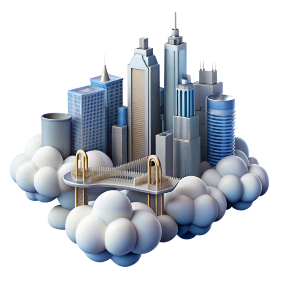 Cloud City Modern Metropolis in the Sky png