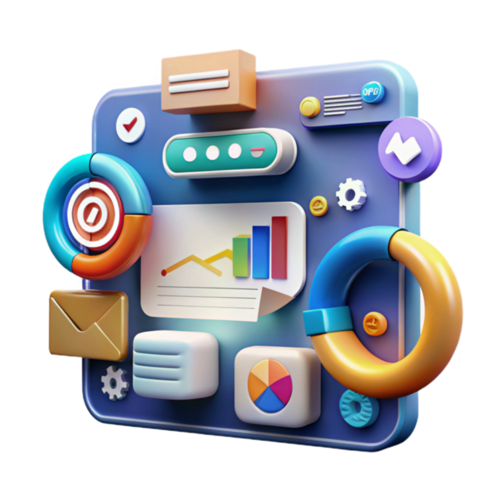 Data Visualization Charts, Graphs, Key Metrics png