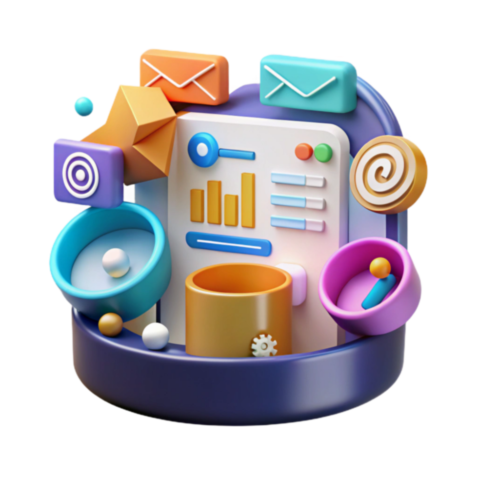 Digital Marketing Analytics Dashboard Data Visualization and Email Insights png