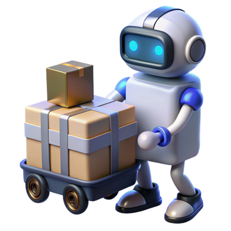 Robot Delivery Automated Package Handling and Transportation png