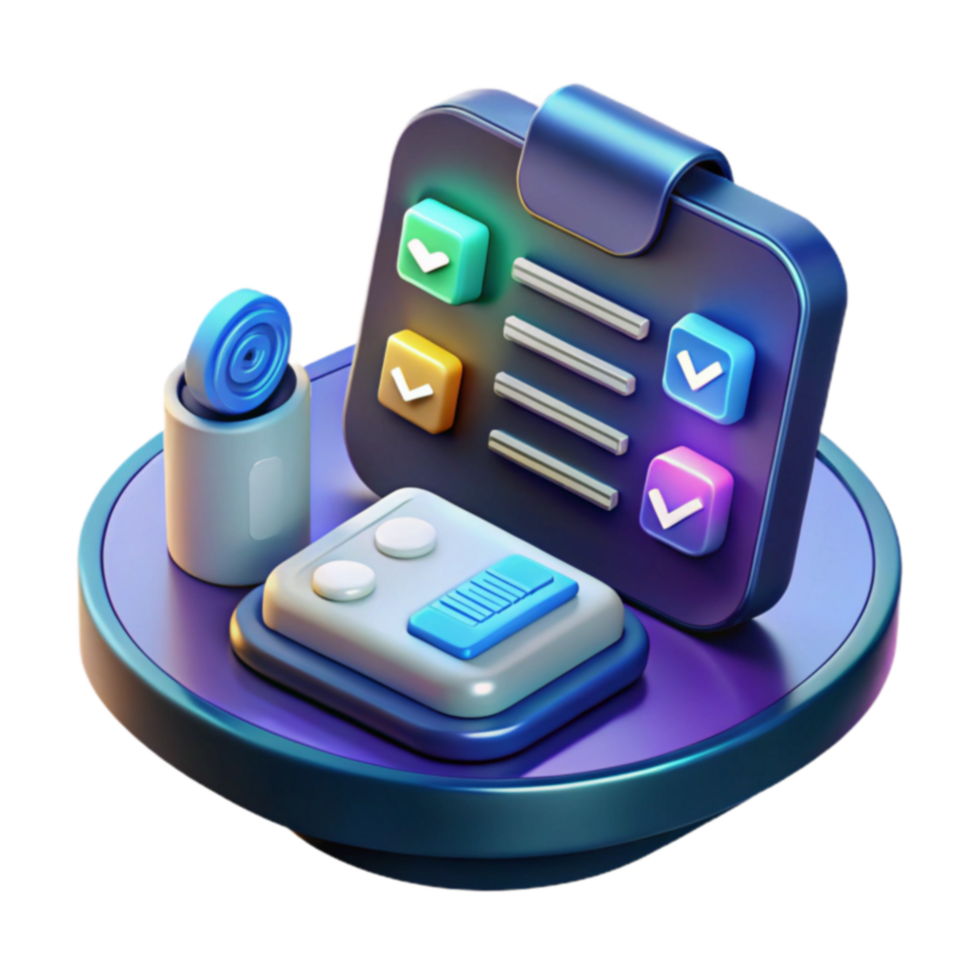 Smart Home Control Panel Task Management Automation png