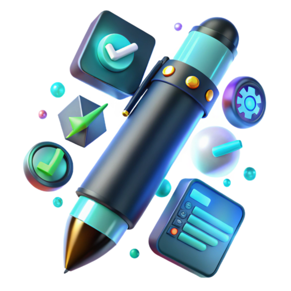 Digital Pen Smart Productivity Checklists png