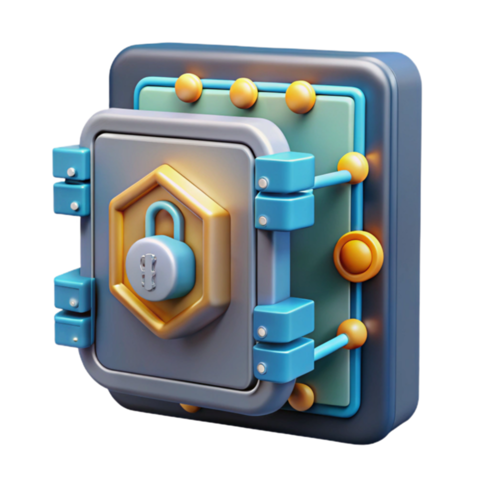 Digital Security Vault Secure Data Protection png