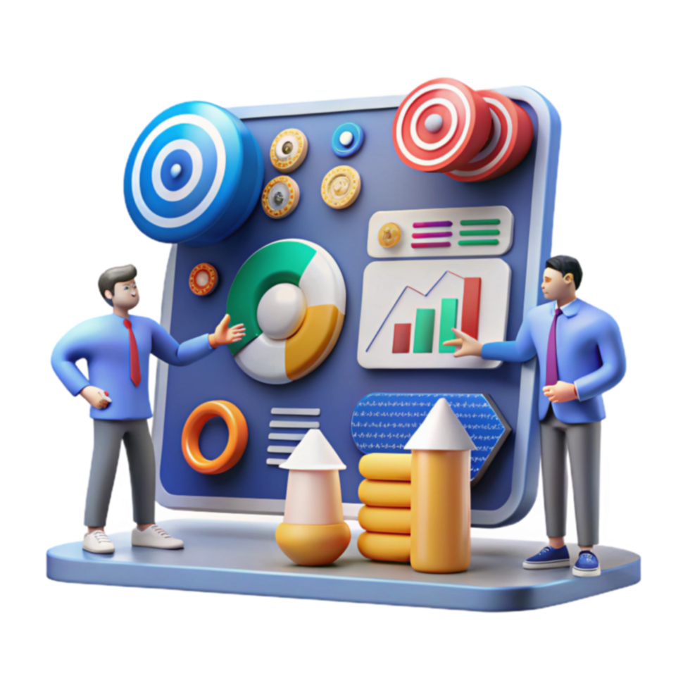 Data Analysis Visualizing Business Growth Targets png