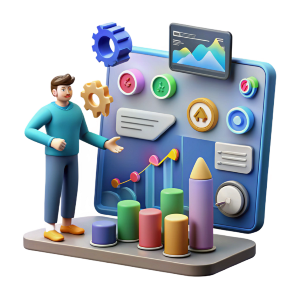 Data Visualization Dashboard, Charts, and Growth Metrics png