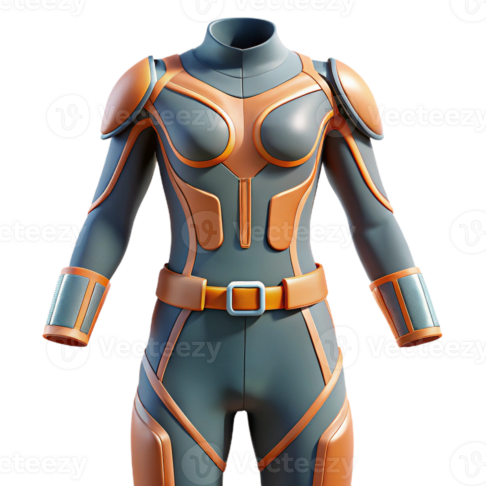 Futuristic Combat Suit Sci-Fi Design png