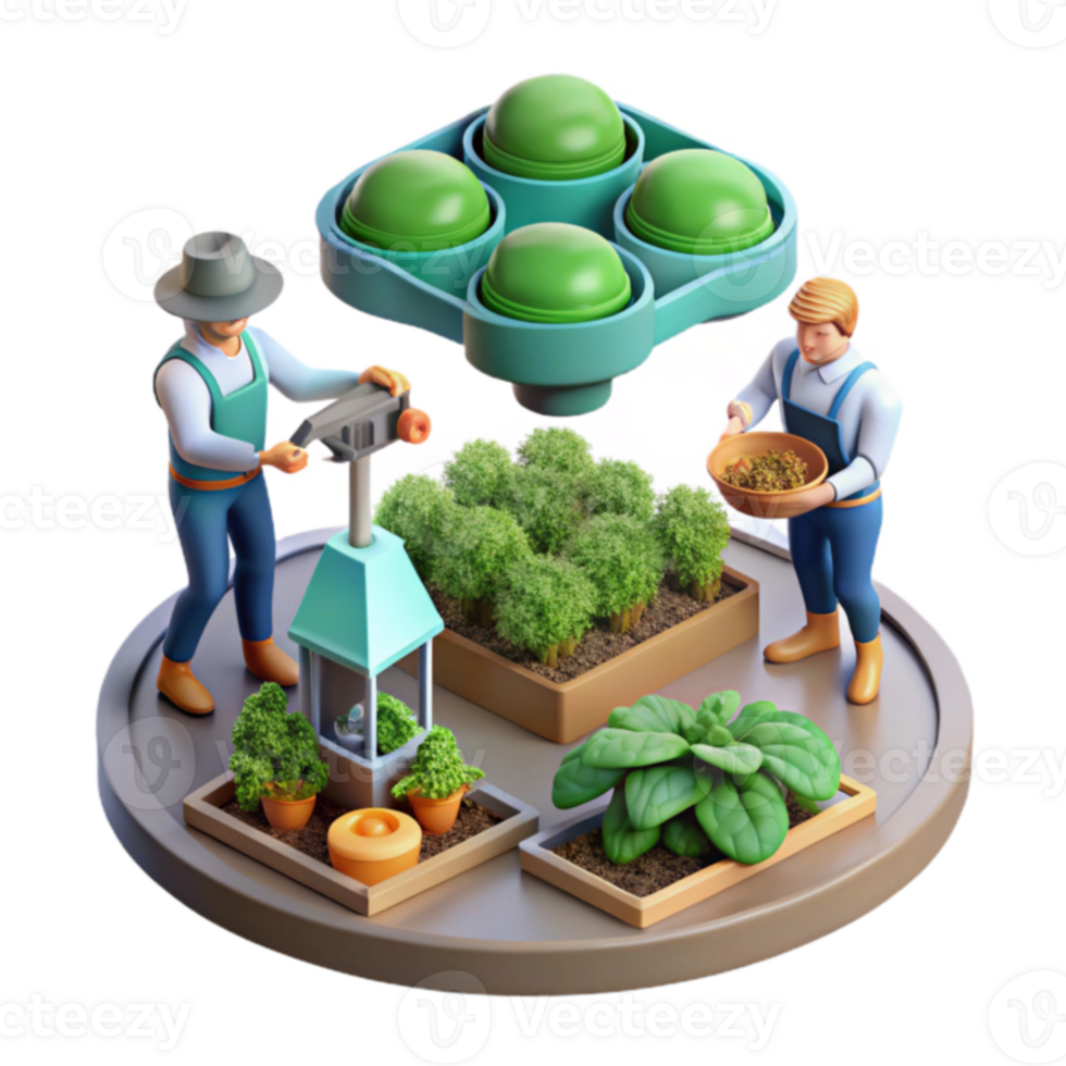 Smart Gardening Automated Hydroponic System for Efficient Crop Cultivation png