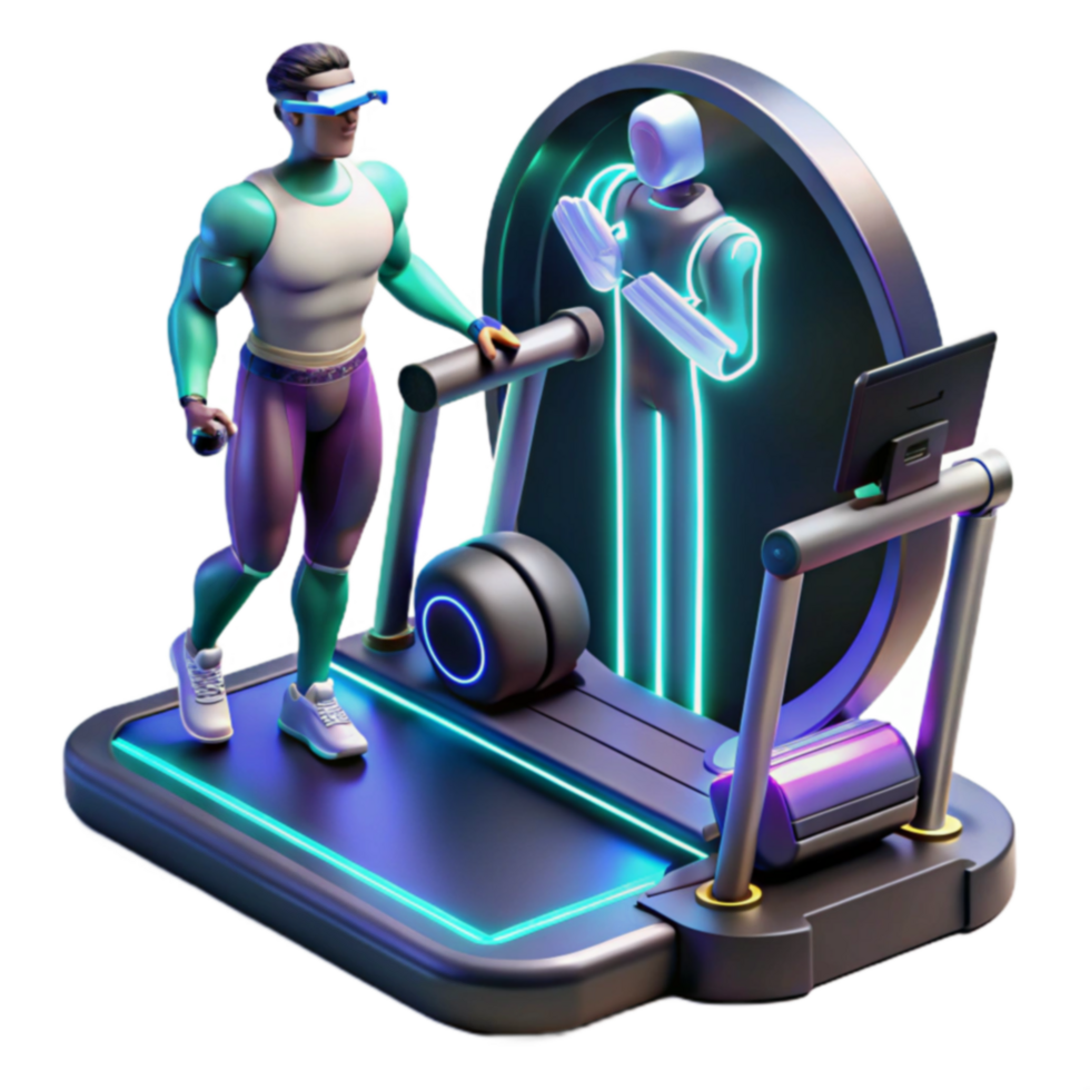 Interactive Fitness Virtual Trainer Treadmill Experience png