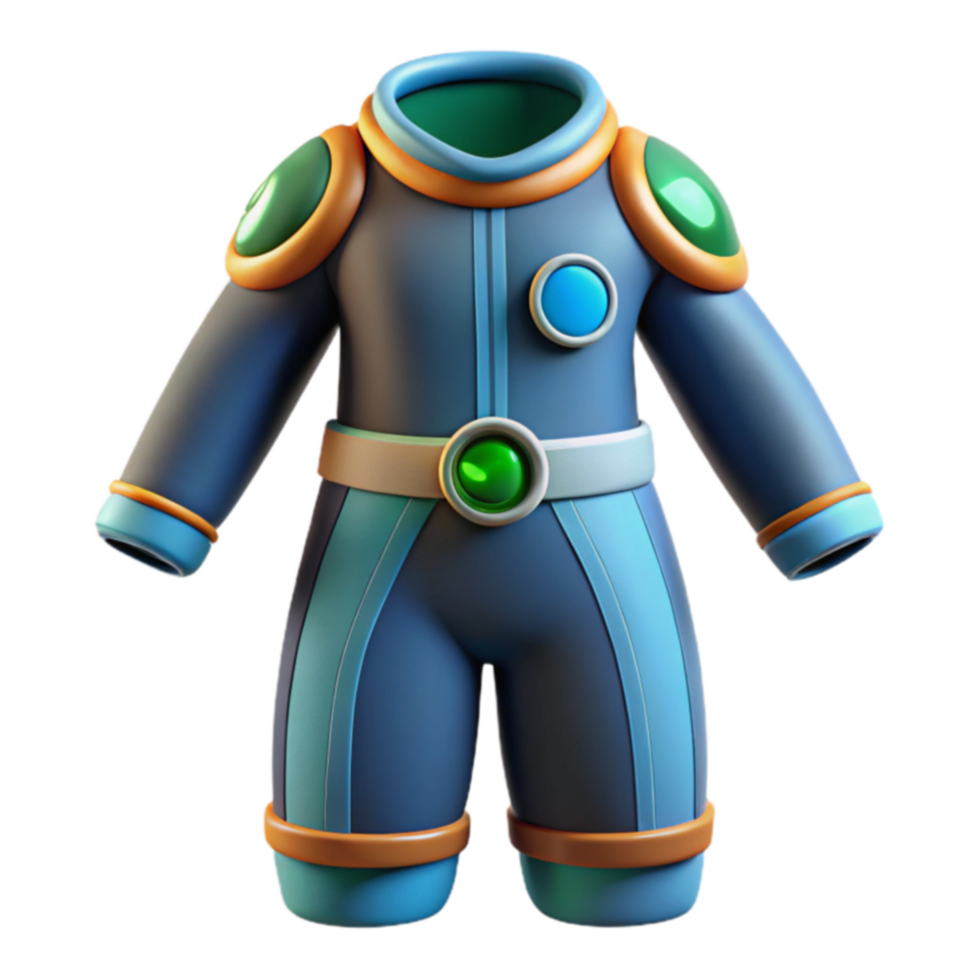 3D Render of Cartoon Spacesuit Childs Play png