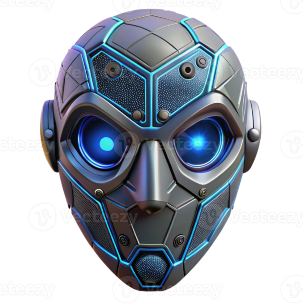 Futuristic Robotic Head AI, Technology, and Design png