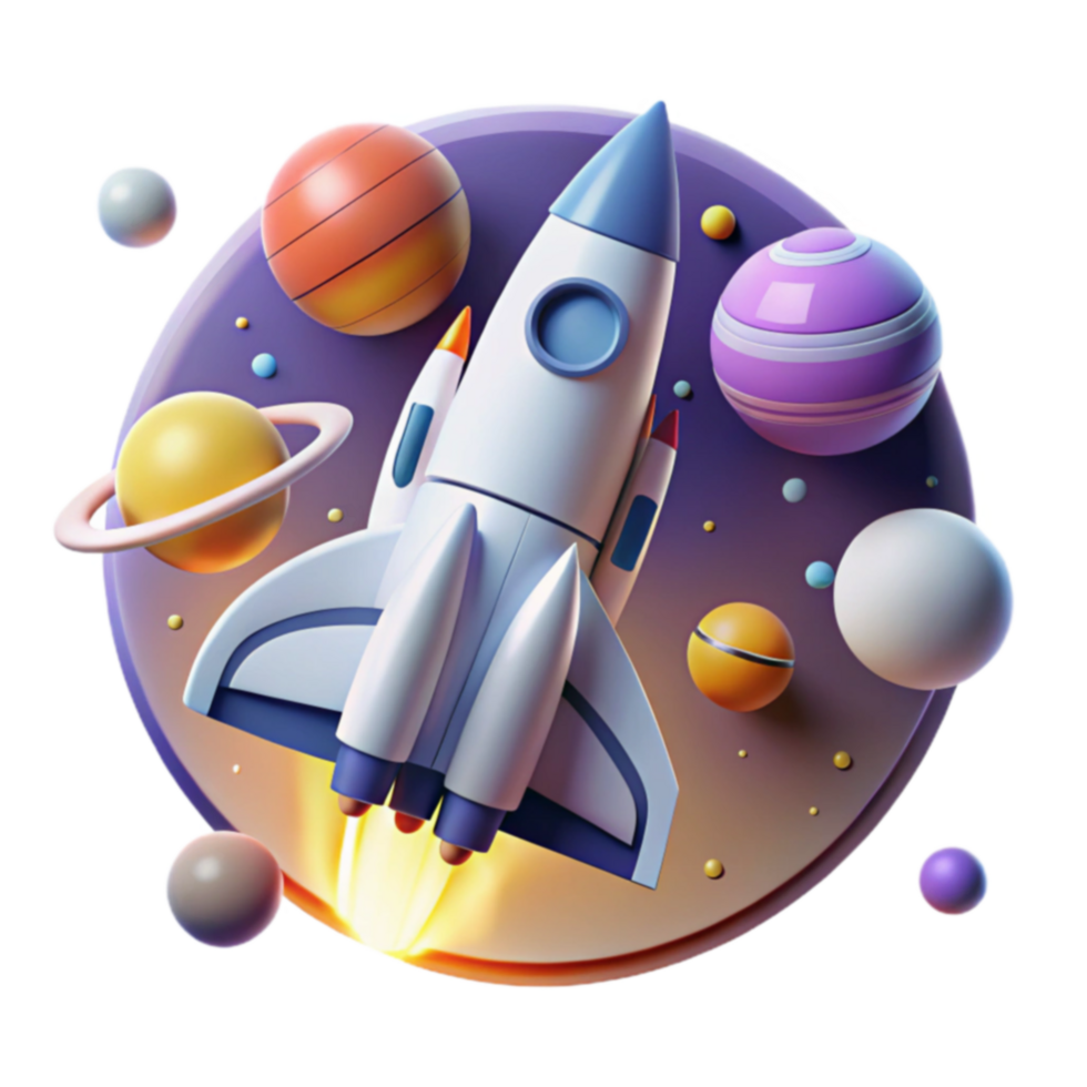 Rocket Launch Space Exploration and Planetary Journey png