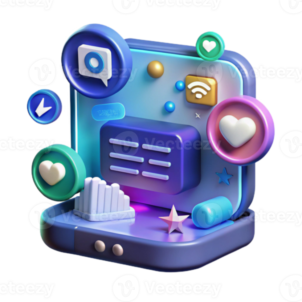 Digital Engagement Social Media Interaction Data Visualization png