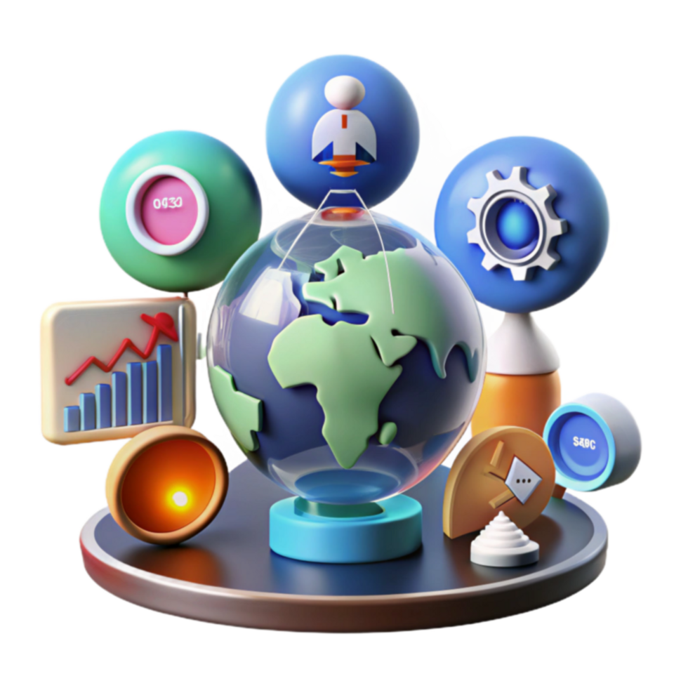Global Business Growth Strategy, Analytics, and Progress png