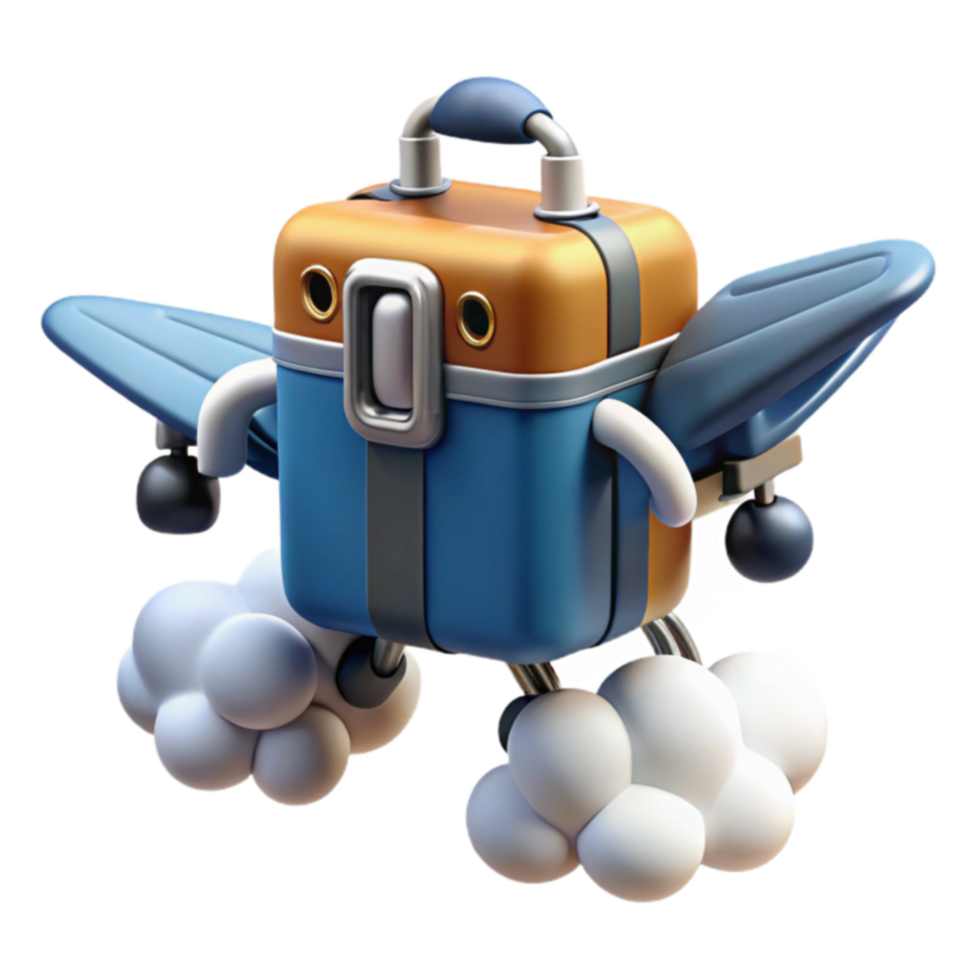 Suitcase Robot Fast Travel, Adventure, Journey png
