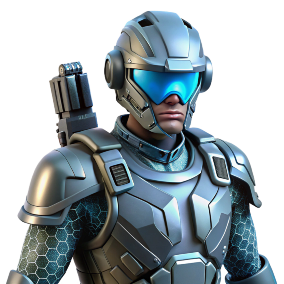 Futuristic Soldier Advanced Combat Armor Weaponry png