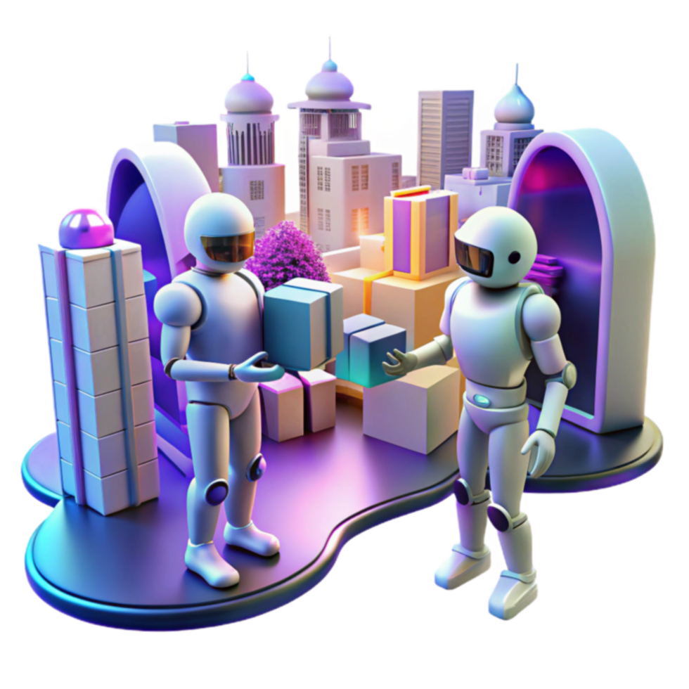 Automated Package Delivery in Smart City png