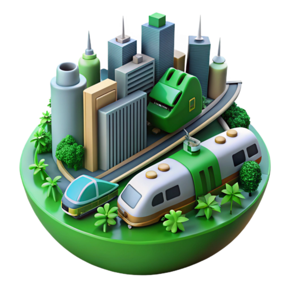 Eco-Friendly City Transportation Sustainable Urban Mobility Solutions png