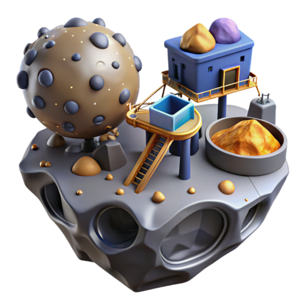 Asteroid Mining Space Resource Extraction png