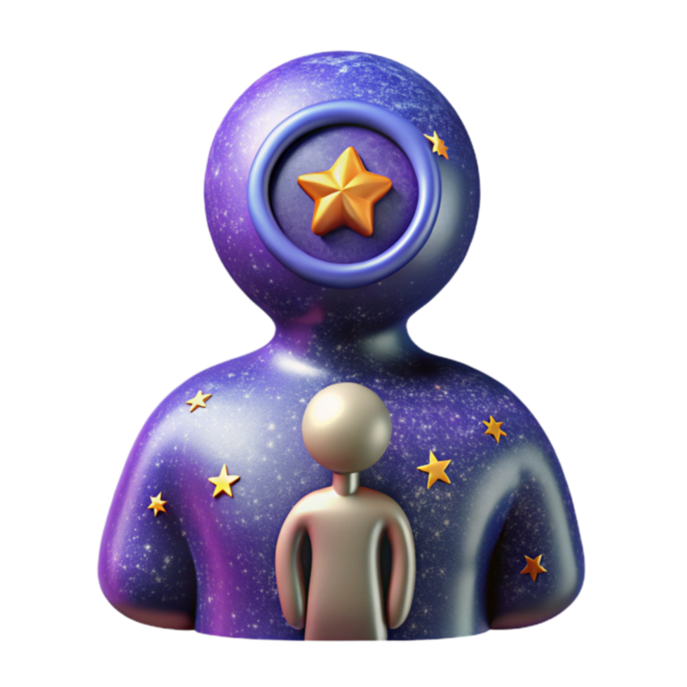 Cosmic Potential Inner Star, Night Sky Dreams png