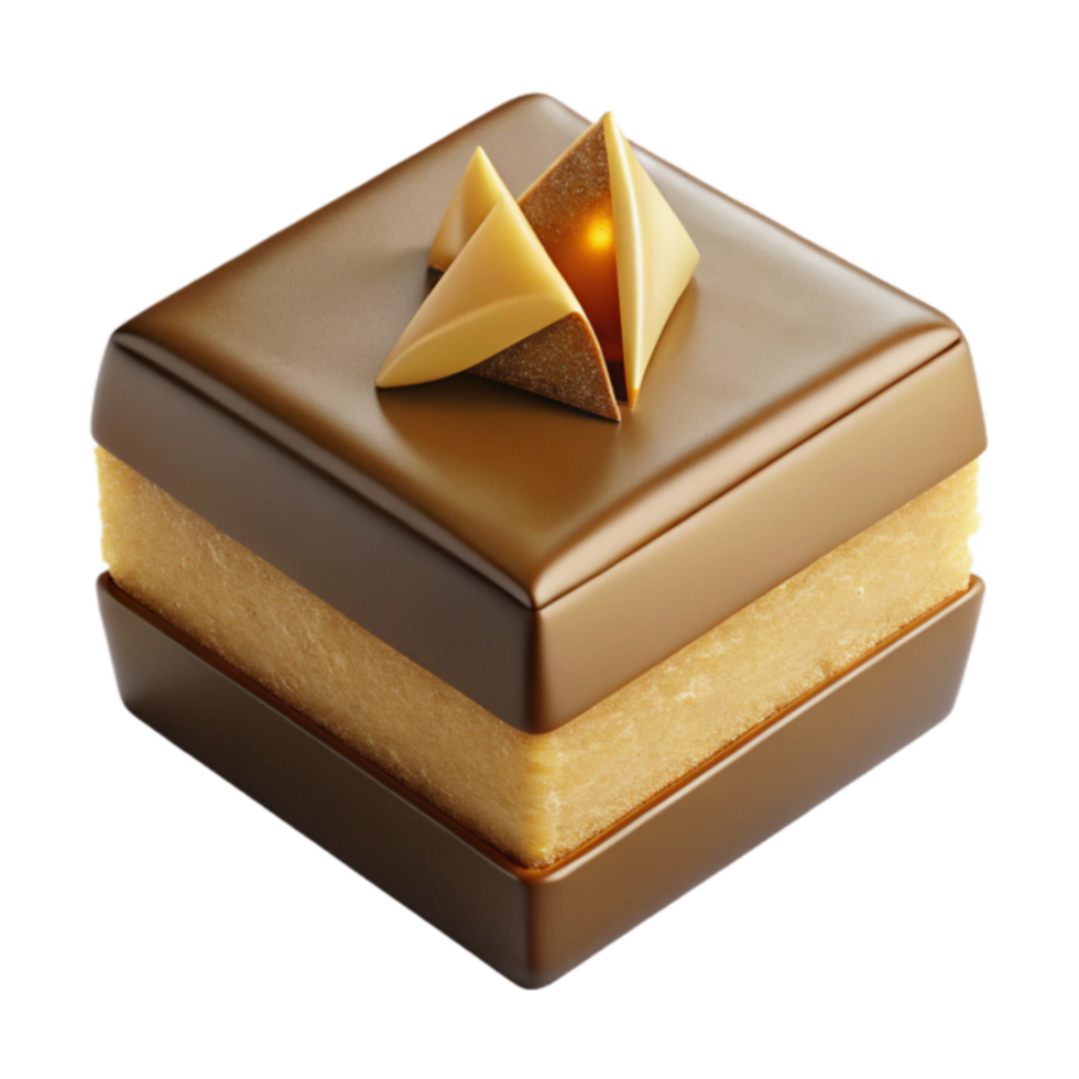 Decadent Chocolate Caramel Dessert Layered Sweet Treat png