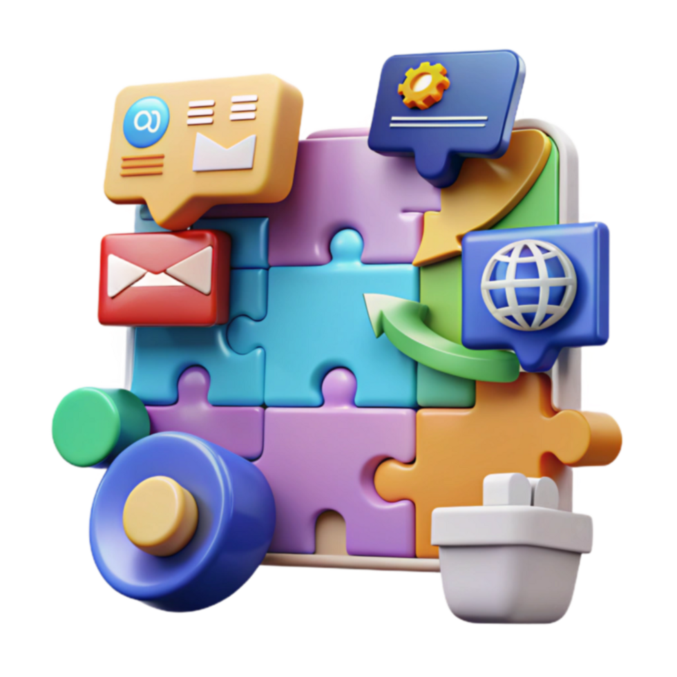 Integrated Communication Puzzle Global Reach, Email, Web png