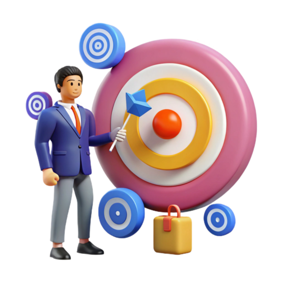 Achieving Business Goals Strategy, Target, and Success png