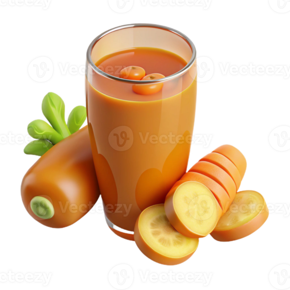 Refreshing Carrot Juice Healthy Drink Recipe png