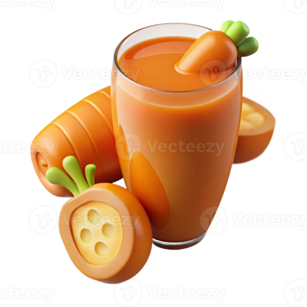 Refreshing Carrot Juice A Healthy Delicious Drink png