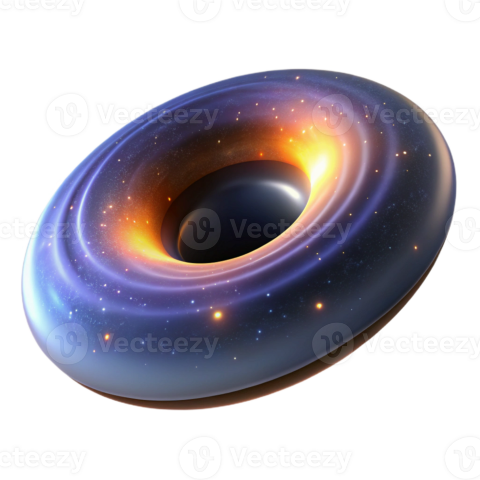 Cosmic Torus A 3D Render of a Galactic Ring png