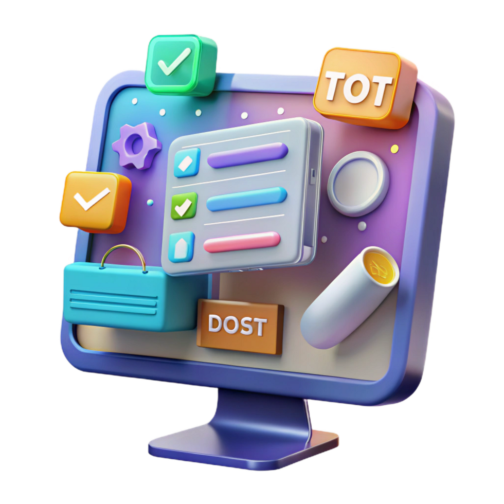 Streamlined Task Management System UI Design png