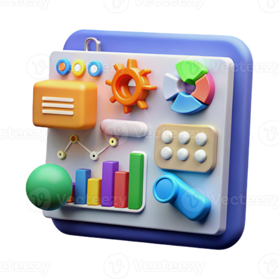 Data Visualization Dashboard Charts, Graphs, and Key Metrics png
