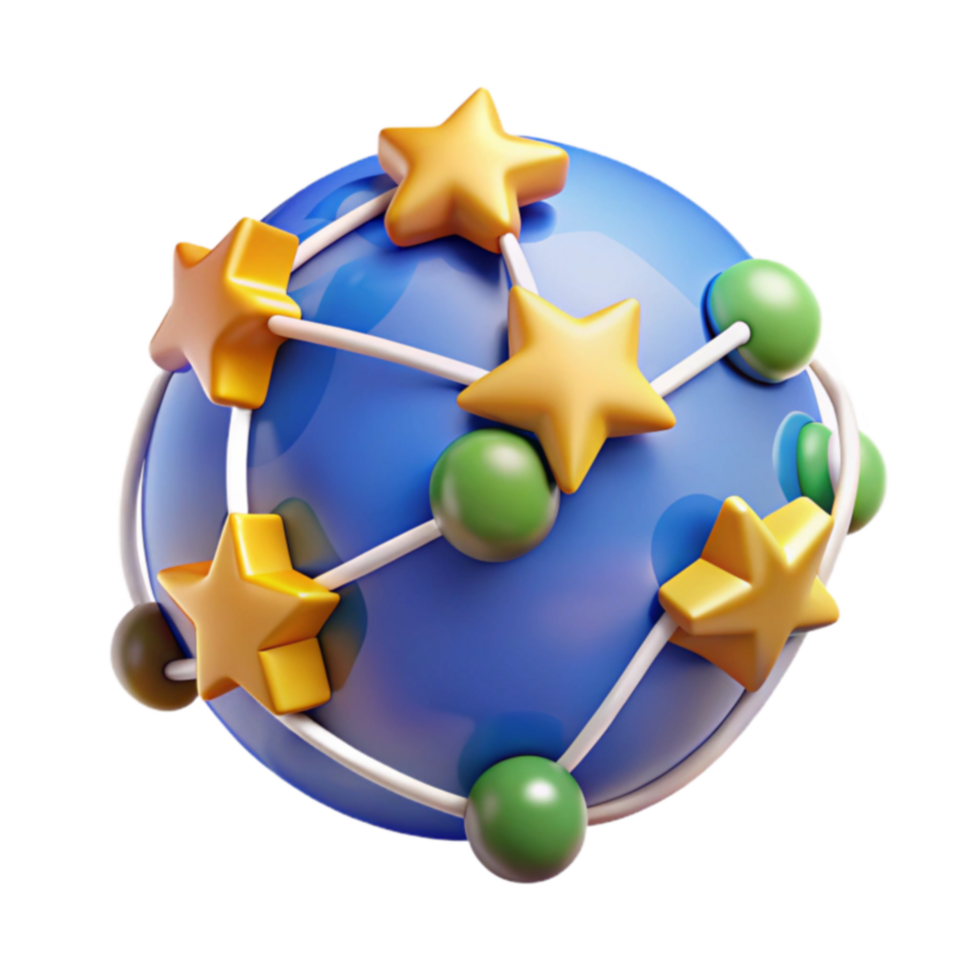 Global Network of Stars A Connected World png