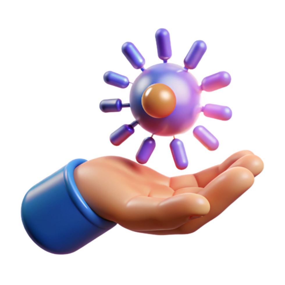 Understanding Viral Structure A 3D Model png