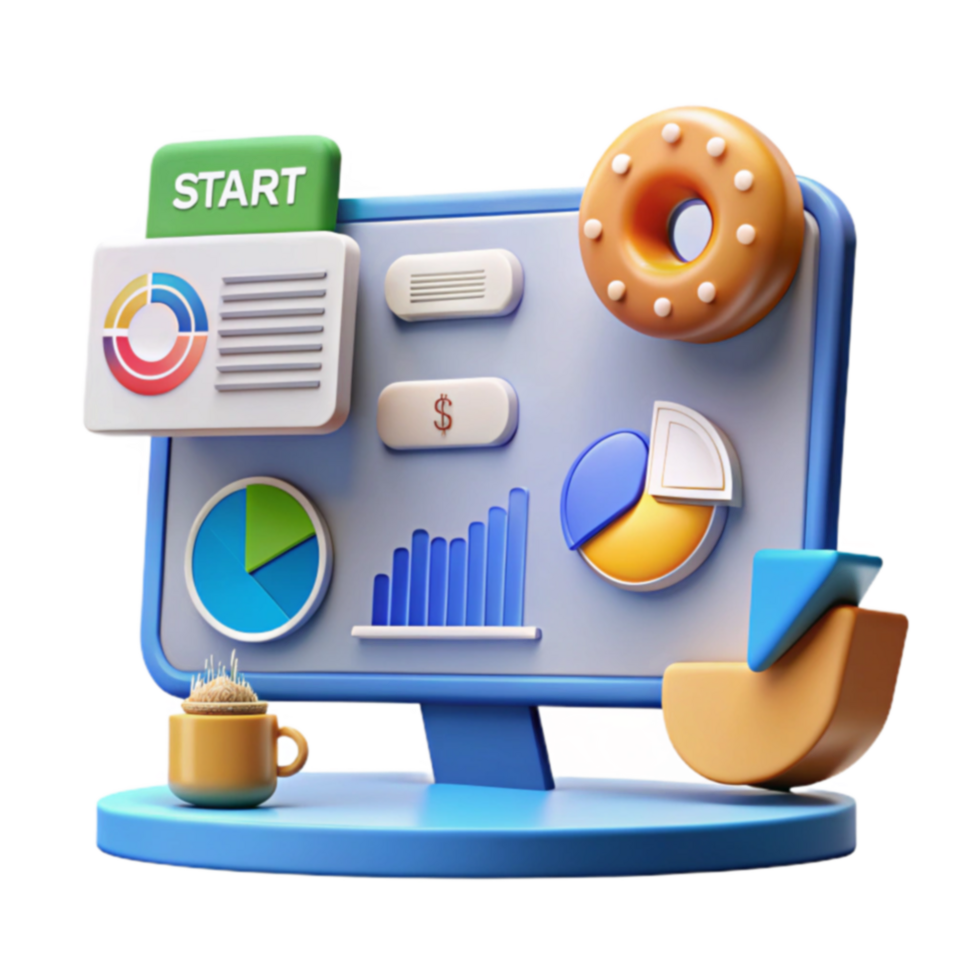 Data Visualization Charts, Graphs Financial Reports png