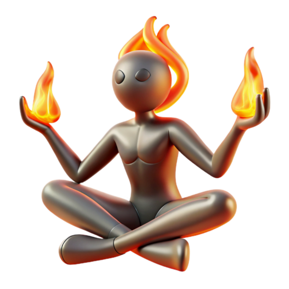 Inner Fire Meditation, Yoga, and Flame Control png