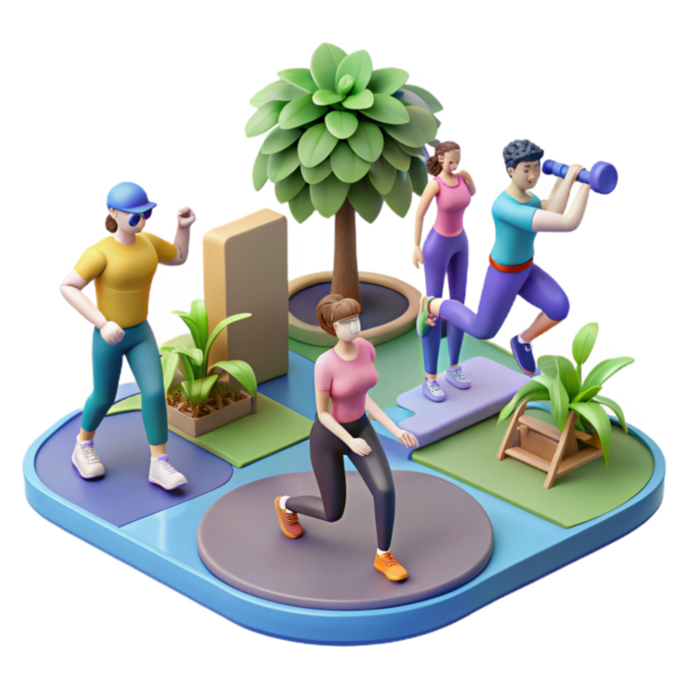 Outdoor Fitness Group Exercise, Workout Routine, Healthy Lifestyle, Wellbeing, Park Activities, Physical Activity, Active Recreation, Fitness Training, Exercise, Outdoor Workout png