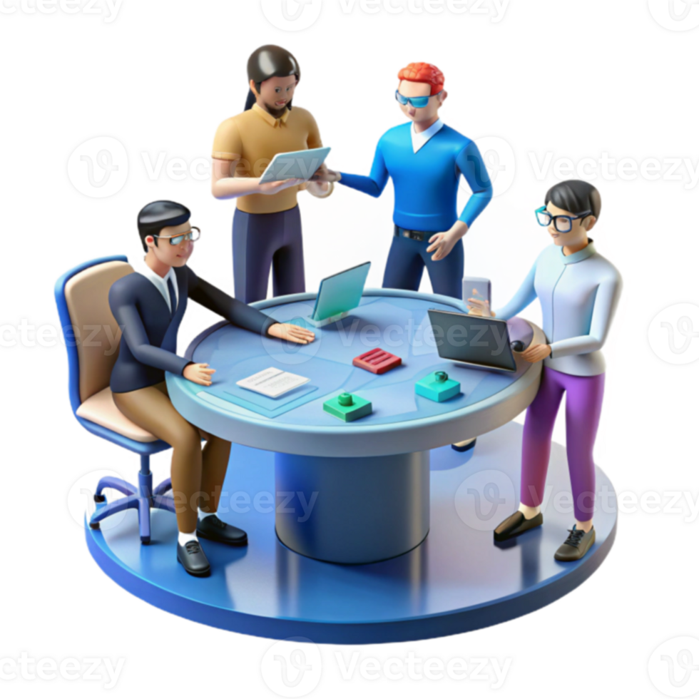 Team Collaboration Modern Workplace, Technology, and Productivity png