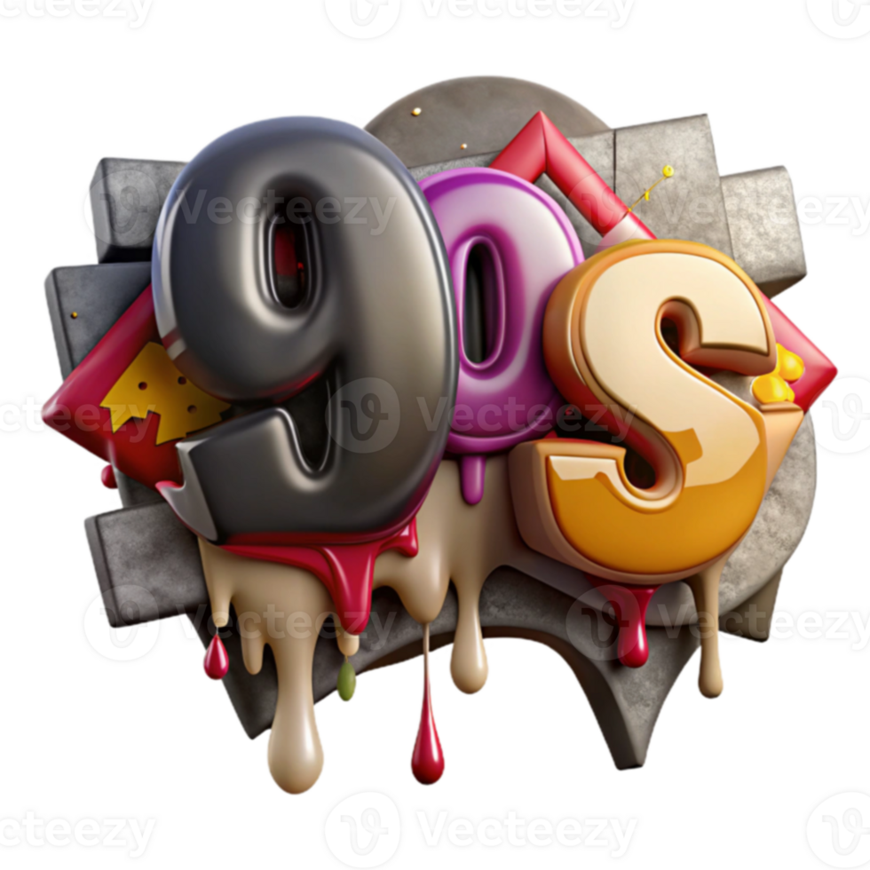 90s Nostalgia Retro Style, Pop Art Design png