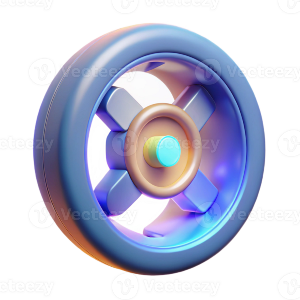 3D Wheel Design Colorful, Abstract Circular Icon png
