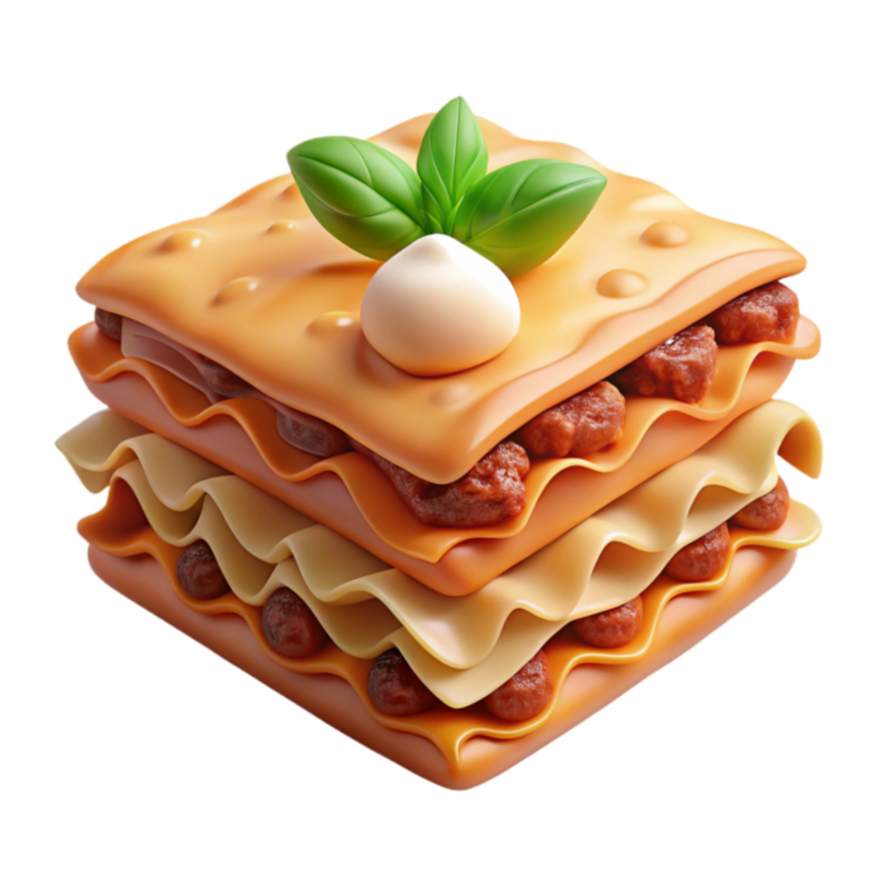 Delicious Layers of Lasagna A Culinary Delight png