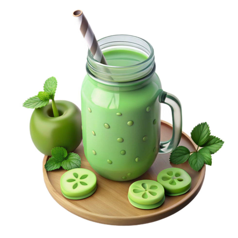 Refreshing Green Smoothie Recipe Apple, Cucumber, Mint png