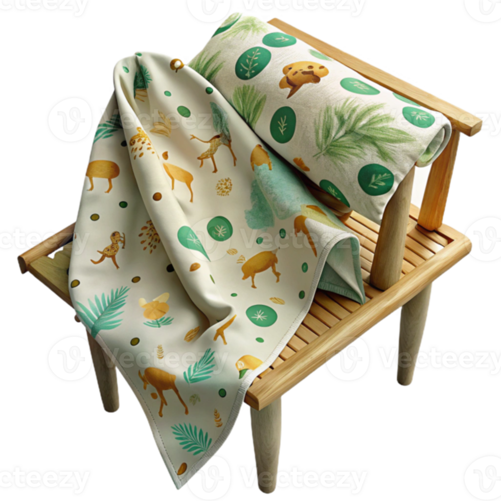 Jungle Animals Print Fabric Soft, Decorative Textile png