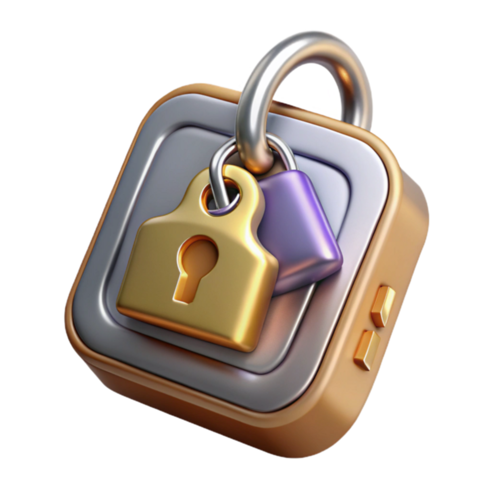 Digital Security Padlock Icon, Data Protection, and Privacy png