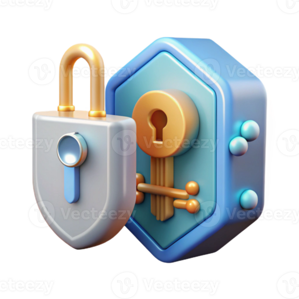 Digital Security Padlock Key Icon, Data Protection png