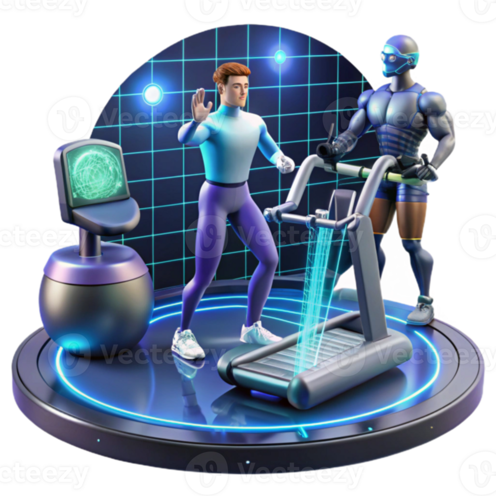 Future Fitness AI-Powered Treadmill Training png