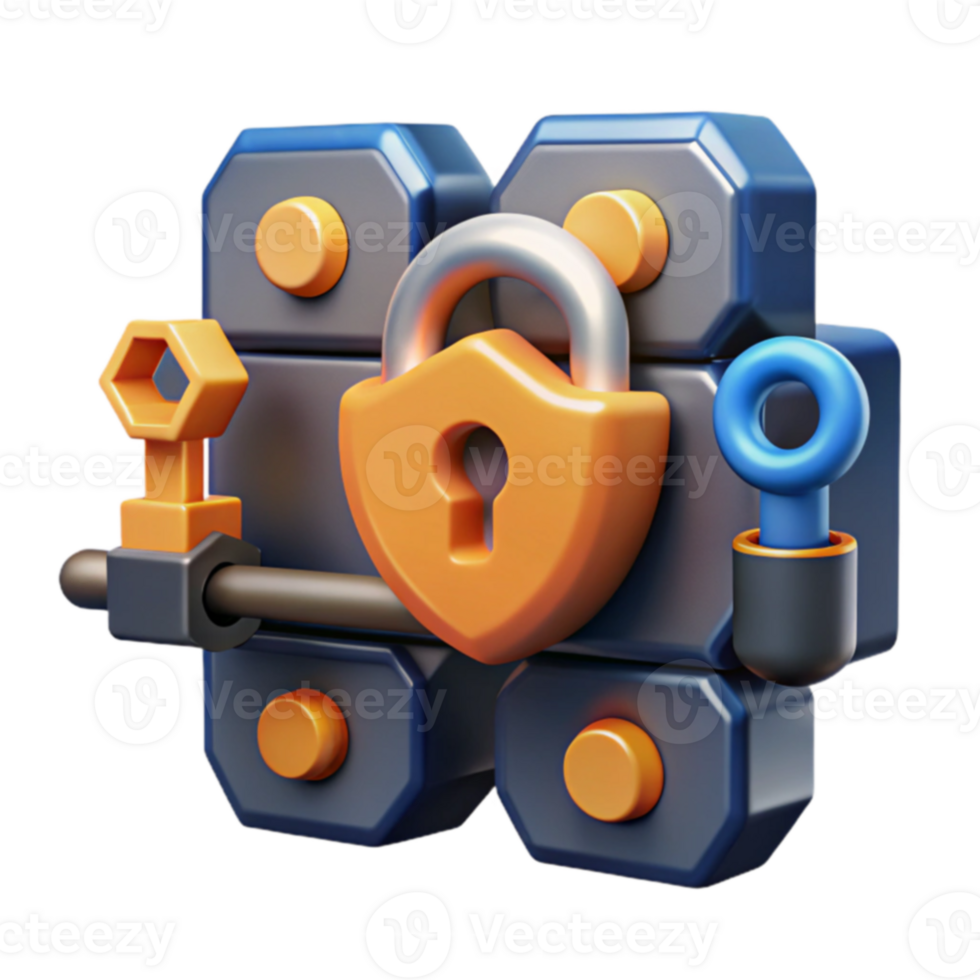 Cybersecurity System Data Protection Encryption png