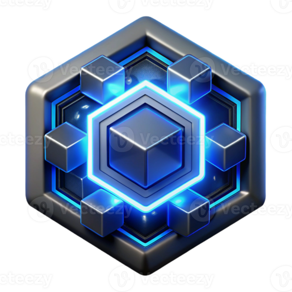 Hexagonal Structure Data Cube Network png