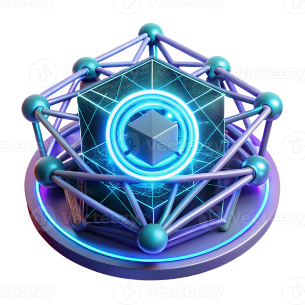 Networked Cube Decentralized Data Structure Visualization png
