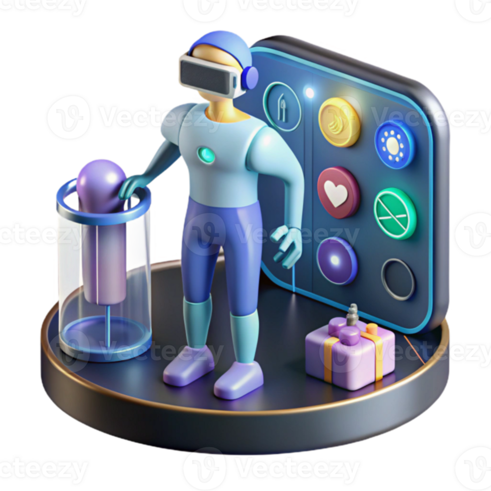 VR Metaverse Exploring Interactive 3D Worlds png