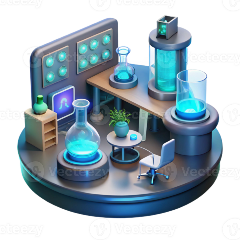 Futuristic Lab Advanced Research Experiments png